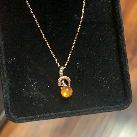 Levian Diamond Natural Ethiopian Opal Necklace - Picture 3 of 5